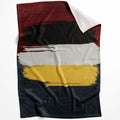 Crimson Expression Blanket Blanket 75 x 100cm Clock Canvas