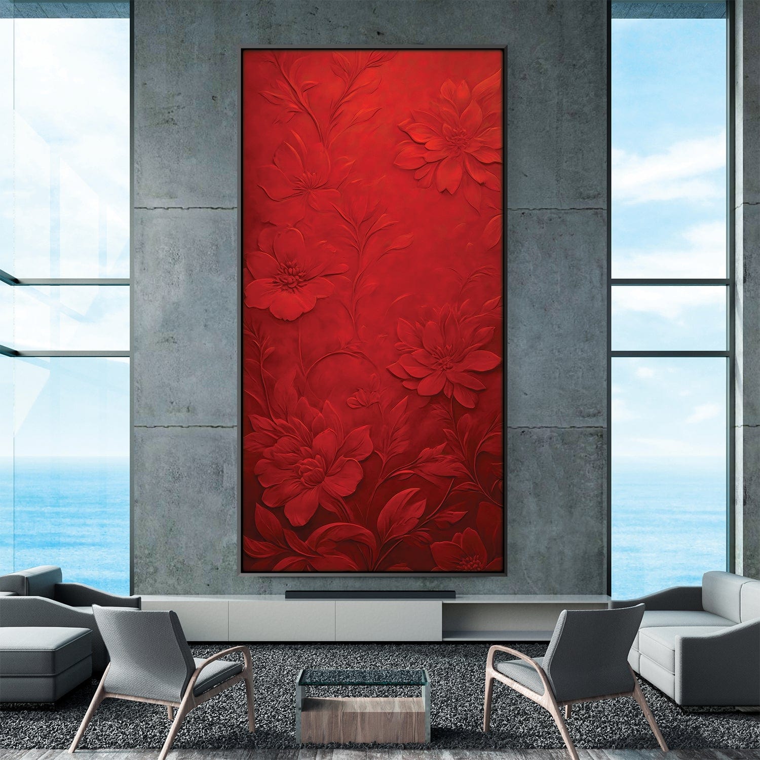 Crimson Flora Canvas product thumbnail