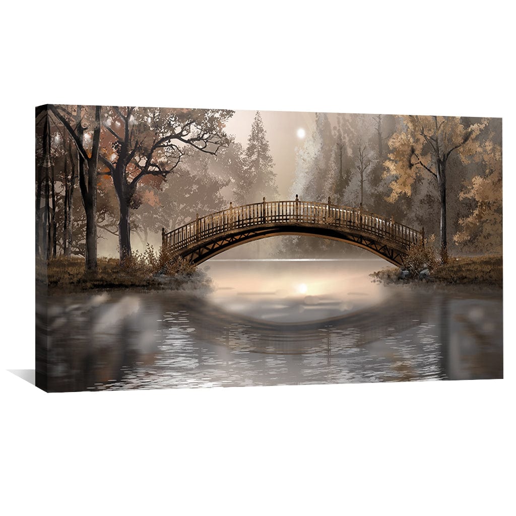 Crossing Still Waters Canvas Art Clock Canvas