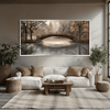 Crossing Still Waters Canvas Art Clock Canvas