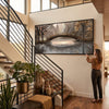 Crossing Still Waters Canvas Art Clock Canvas