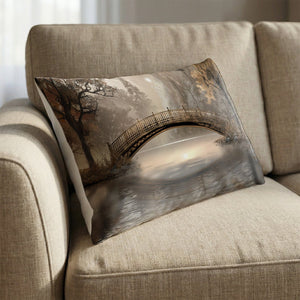 Crossing Still Waters Cushion Cushion 13 x 19in Clock Canvas