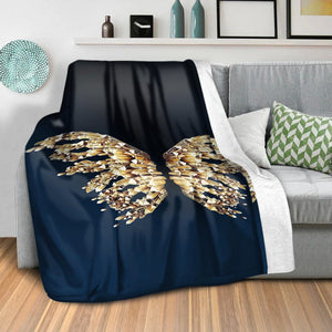 Crystal Butterfly Blanket Blanket Clock Canvas