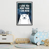 Cuddle Bear Canvas Art 12 x 18in / Canvas Clock Canvas