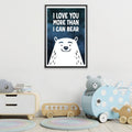 Cuddle Bear Canvas Art 12 x 18in / Canvas Clock Canvas