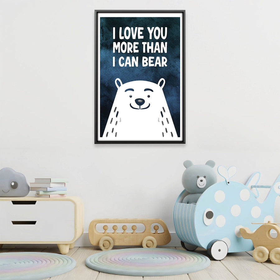 Cuddle Bear Canvas Art 12 x 18in / Canvas Clock Canvas