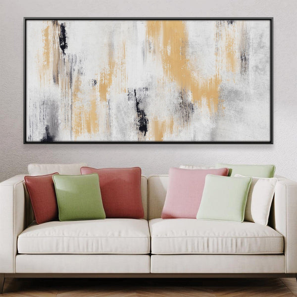 Curtain of Abstract Canvas Art Clock Canvas