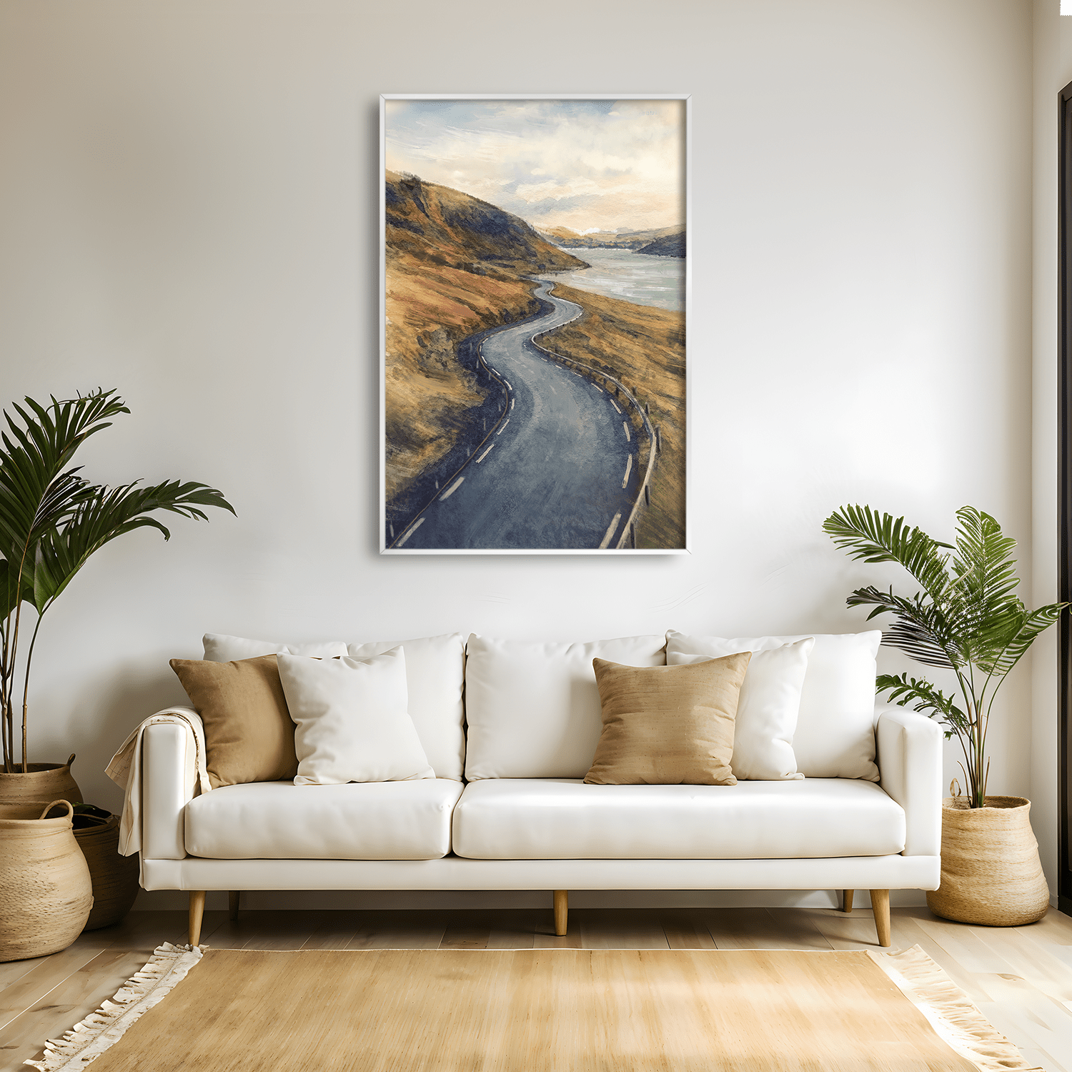 Curves of the Highlands Canvas Art Clock Canvas
