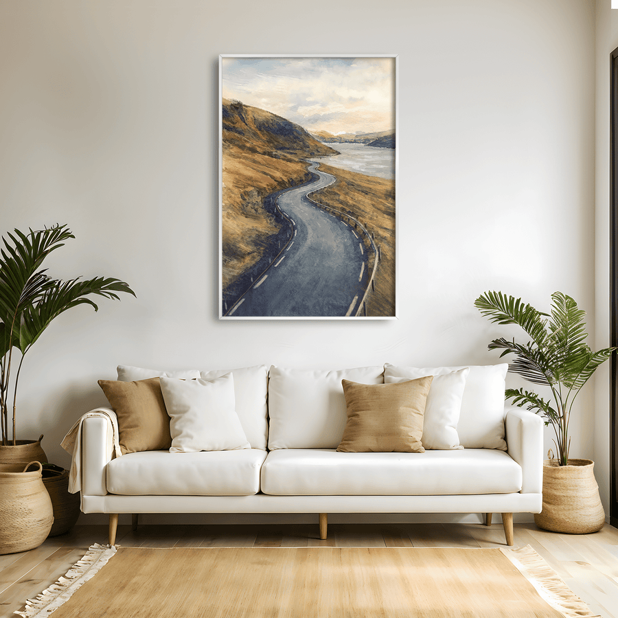 Curves of the Highlands Canvas Art Clock Canvas