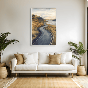 Curves of the Highlands Canvas Art Clock Canvas