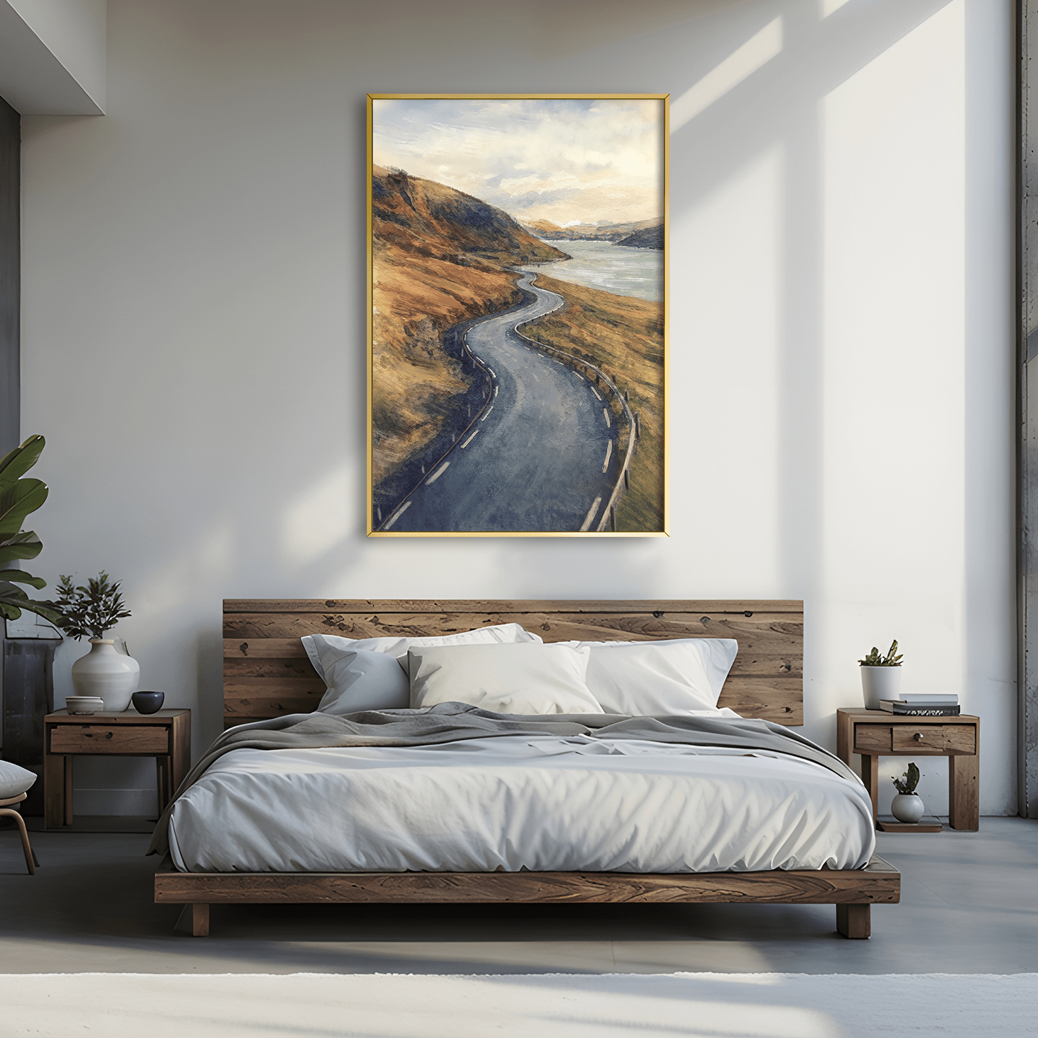 Curves of the Highlands Canvas Art Clock Canvas