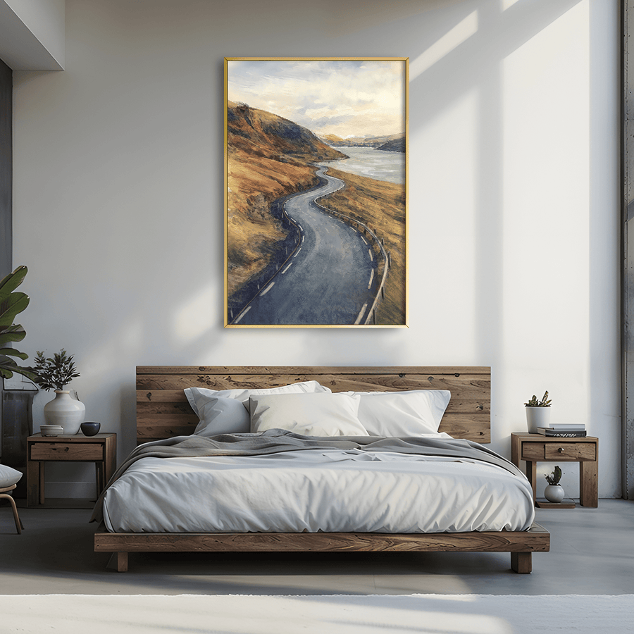 Curves of the Highlands Canvas Art Clock Canvas