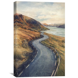 Curves of the Highlands Canvas Art Clock Canvas