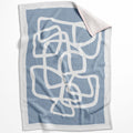 Curvy Line Blanket Blanket 75 x 100cm Clock Canvas