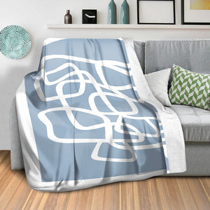 Curvy Line Blanket Blanket Clock Canvas