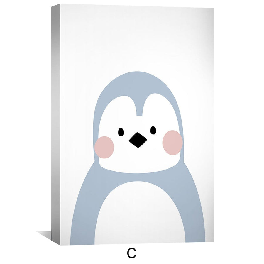 Cute Animals Canvas Art Clock Canvas