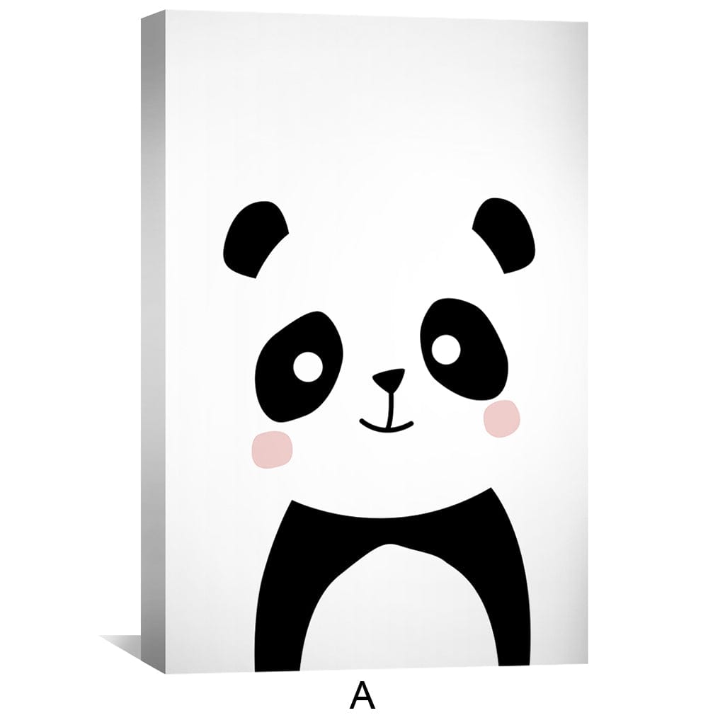 Cute Animals Canvas Art Clock Canvas