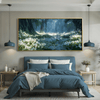 Daisy Pathway Canvas Art Clock Canvas