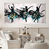 Dancers of the Dark Palette Canvas Art Clock Canvas