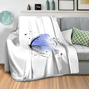 Dancing Butterfly Blanket Blanket Clock Canvas