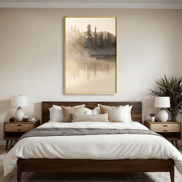 Dawn Lightfall Canvas Art Clock Canvas