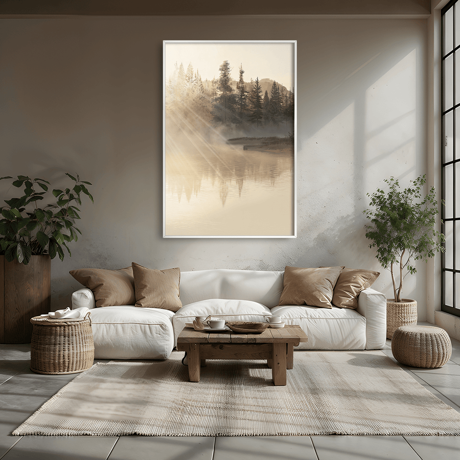 Dawn Lightfall Canvas Art Clock Canvas