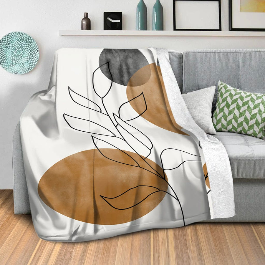 Dawn of Leaves C Blanket Blanket Clock Canvas