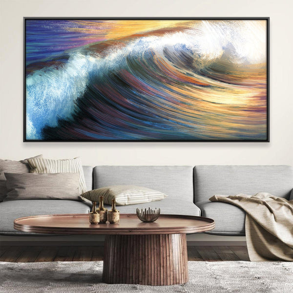 Deep Waves Canvas Art Clock Canvas