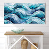 Defined Waves Canvas Art Clock Canvas