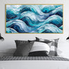 Defined Waves Canvas Art Clock Canvas