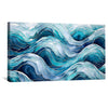 Defined Waves Canvas Art Clock Canvas