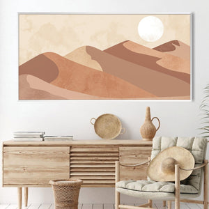 Desert Echoes Canvas Art Clock Canvas