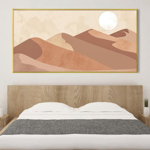 Desert Echoes Canvas Art Clock Canvas