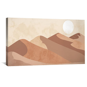 Desert Echoes Canvas Art Clock Canvas