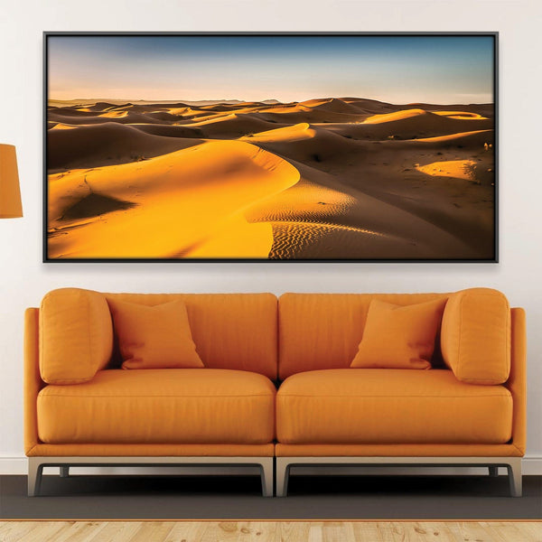 Desert Hills Canvas Art Clock Canvas