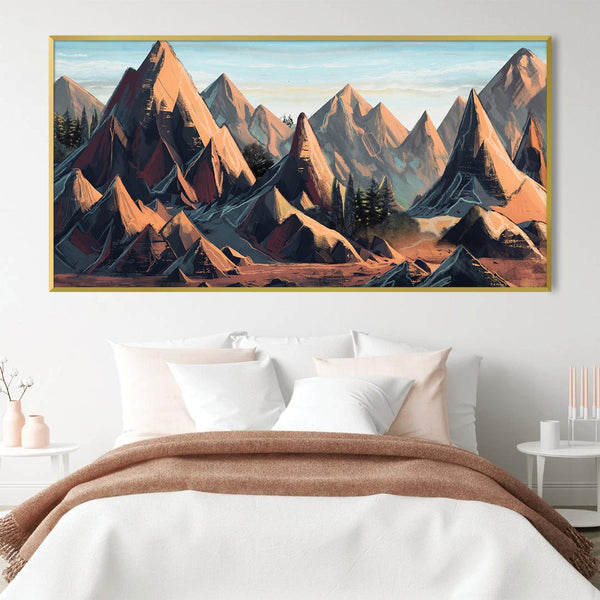Desert Summits Canvas Art Clock Canvas