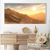 Desert Sunrise Canvas Art Clock Canvas