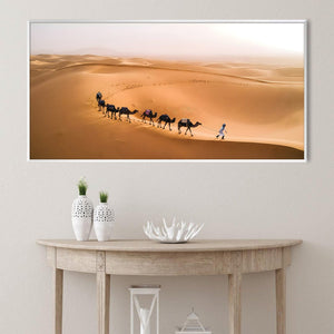 Desert Trek Canvas Art Clock Canvas