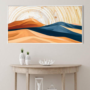 Desert Waves Canvas Art Clock Canvas
