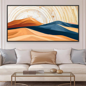 Desert Waves Canvas Art Clock Canvas