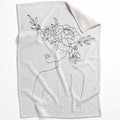 Desired Beauty A Blanket Blanket 75 x 100cm Clock Canvas