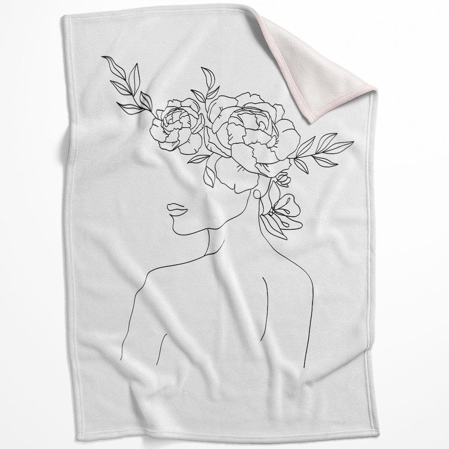 Desired Beauty A Blanket Blanket 75 x 100cm Clock Canvas