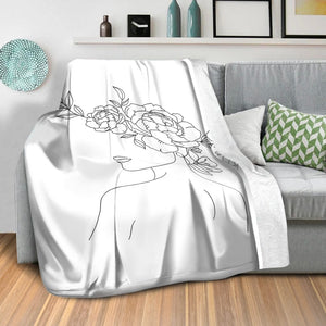 Desired Beauty A Blanket Blanket Clock Canvas