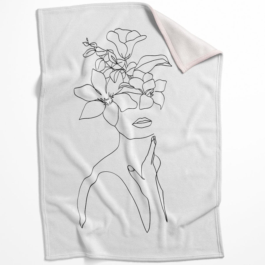 Desired Beauty B Blanket Blanket 75 x 100cm Clock Canvas