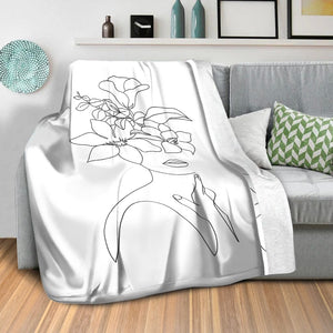 Desired Beauty B Blanket Blanket Clock Canvas
