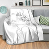 Desired Beauty C Blanket Blanket Clock Canvas