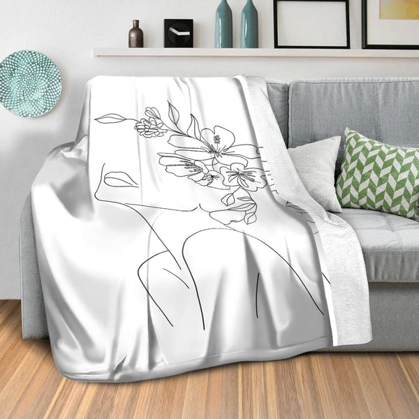 Desired Beauty C Blanket Blanket Clock Canvas