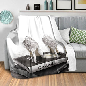 Diamond Heels Blanket Blanket Clock Canvas
