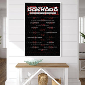 DOKKODO Black Canvas Art Clock Canvas