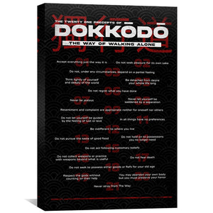 DOKKODO Black Canvas Art Clock Canvas